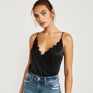 Abercrombie Wrap Front Cami Bodysuit Size Small